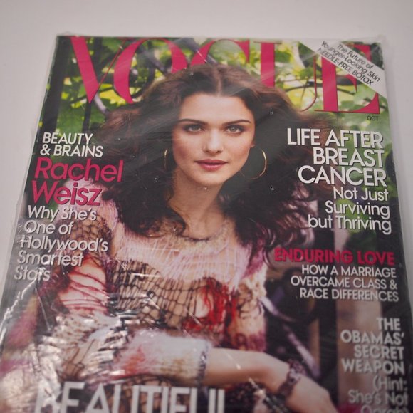 VOGUE Magazine October 2008 FACTORY SEALED Rachel Weisz Obama US Edition - Picture 3 of 3